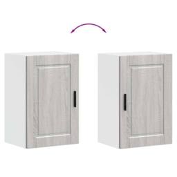 Berkfield Home Kitchen Wall Cabinet¬†Porto Grey Sonoma Engineered Wood - thumbnail 9