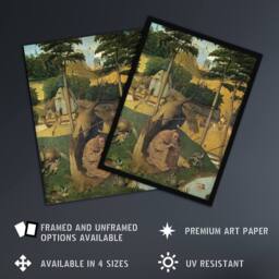 "Artery8 Temptations of Saint Anthony Bosch Wall Art Poster Print - Size: W18"" x H24""" - thumbnail 2