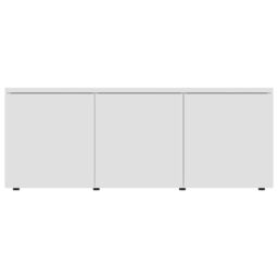 Berkfield Home TV Cabinet White 80x34x30 cm Engineered Wood - Size: 80 x 34 x 30 cm - thumbnail 6