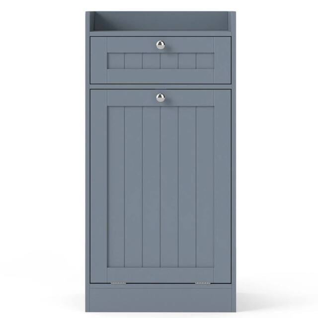 VOGREX Grey Laundry Cabinet with Drawer - image 1