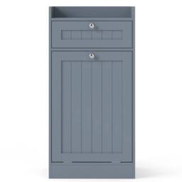 VOGREX Grey Laundry Cabinet with Drawer - thumbnail 1