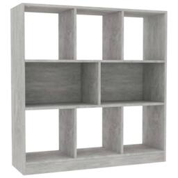 Berkfield Home Classic Book Cabinet Concrete Grey 97.5x29.5x100 cm Engineered Wood - thumbnail 3