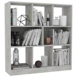 Berkfield Home Classic Book Cabinet Concrete Grey 97.5x29.5x100 cm Engineered Wood - thumbnail 1