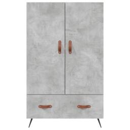 Berkfield Home Highboard Concrete Grey 69.5x31x115 cm Engineered Wood - thumbnail 6