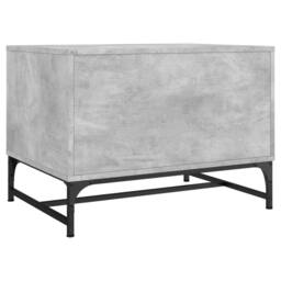 Berkfield Home Coffee Table with Glass Doors Concrete Grey 68.5x50x50 cm - thumbnail 7