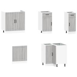 Berkfield Home 11 Piece Kitchen Cabinet Set Kalmar Grey Sonoma Engineered Wood - thumbnail 4
