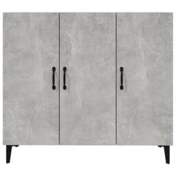 Berkfield Home Sideboard Concrete Grey 90x34x80 cm Engineered Wood - Size: 90 x 34 x 80 cm - thumbnail 5