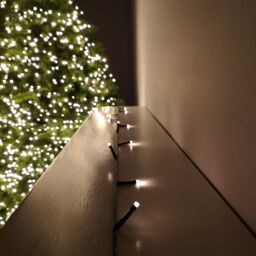 Samuel Alexander 20m Battery Operated Multi-Action Christmas String Lights with 200 Warm White LEDs in Beige