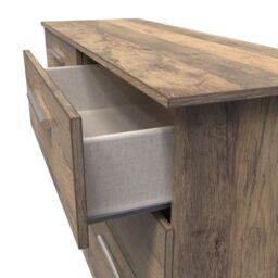 Ready Assembled 2 U Trent 6 Drawer Wide Chest (Ready Assembled) in Dark Brown - thumbnail 5