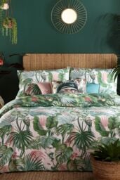 Furn Amazonia Rainforest Reversible Duvet Cover Set in Jade - Size: Super King - thumbnail 2