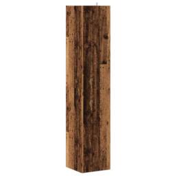 Berkfield Home Classic Corner Cabinet Old Wood 33x33x165 cm Engineered Wood in Brown - Size: 33 x 33 x 165 cm - thumbnail 6