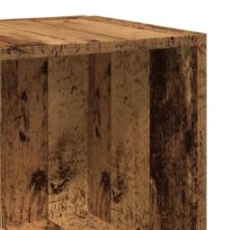 Berkfield Home Classic Corner Cabinet Old Wood 33x33x165 cm Engineered Wood in Brown - Size: 33 x 33 x 165 cm - thumbnail 7