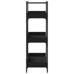 Berkfield Home Bookcase 3-Tier Black 100x33x108.5 cm Engineered Wood - thumbnail 5