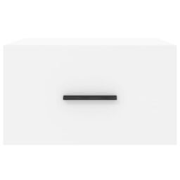 Berkfield Home Wall-mounted Bedside Cabinet White 35x35x20 cm - Size: 35 x 35 x 20 cm - thumbnail 5