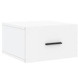 Berkfield Home Wall-mounted Bedside Cabinet White 35x35x20 cm - Size: 35 x 35 x 20 cm - thumbnail 2