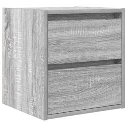 Berkfield Home Wall-mounted Bedside Cabinets 2 pcs Grey Sonoma 38x34x40 cm - Size: 38 x 34 x 40 cm - thumbnail 5