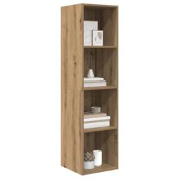 Berkfield Home TV Cabinet Artisan oak 37 x 37 x 142.5 cm Engineered wood in Brown - thumbnail 3