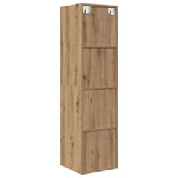 Berkfield Home TV Cabinet Artisan oak 37 x 37 x 142.5 cm Engineered wood in Brown - thumbnail 9