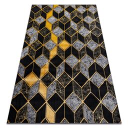 RugsX Gloss Rug in Black - Size: 140 cm x 190 cm - thumbnail 1