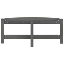 Berkfield Home Coffee Table Grey 87x48x35 cm Solid Wood Pine - Size: 87 x 48 x 35 cm - thumbnail 5