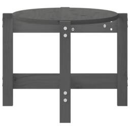 Berkfield Home Coffee Table Grey 87x48x35 cm Solid Wood Pine - Size: 87 x 48 x 35 cm - thumbnail 6