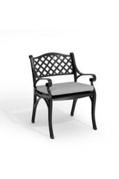 Garden Sanctuary Black Retro Set of 2 Cast Aluminum Garden Chairs - thumbnail 4