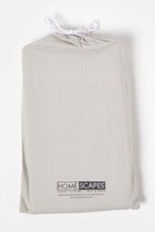 Homescapes Cotton Cot Bed Duvet Cover Set 200 Thread Count in Grey - thumbnail 5