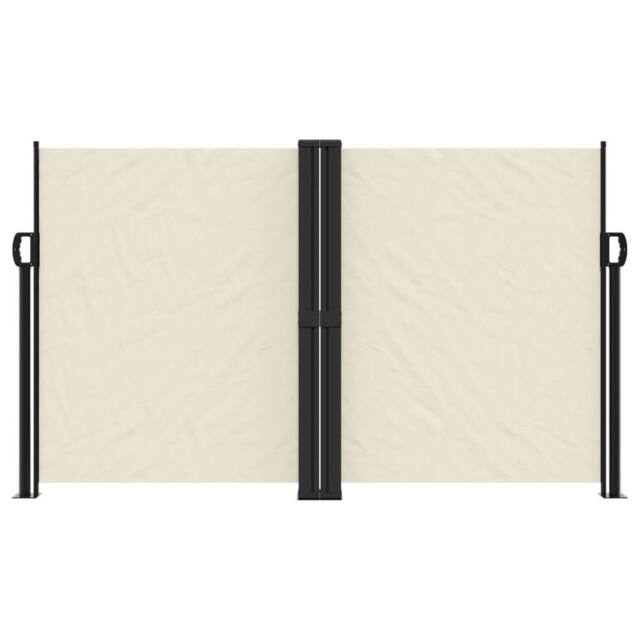 Berkfield Home Retractable Side Awning Cream 140x1200 cm - image 1