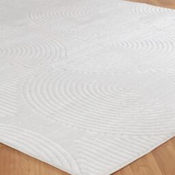Livabliss Le Mans-Modern Beige Grey White 3D High & Low Pile Textured In- & Outdoor Rug - Size: 80 cm x 150 cm - thumbnail 6