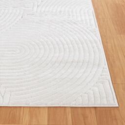 Livabliss Le Mans-Modern Beige Grey White 3D High & Low Pile Textured In- & Outdoor Rug - Size: 80 cm x 150 cm - thumbnail 5