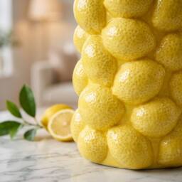 Garden Greatness Zesty Abstract 3D Lemon Vase - Size: 1 Pack - thumbnail 2