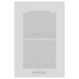 Berkfield Home Hanging Glass Cabinet White 40x31x60 cm Engineered Wood - Size: 40 x 31 x 60 cm - thumbnail 7