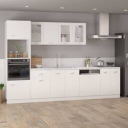 Berkfield Home Hanging Glass Cabinet White 40x31x60 cm Engineered Wood - Size: 40 x 31 x 60 cm - thumbnail 1