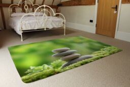 Benjamin Tate Design Rock Garden Stones Designer Rug in Natural - Size: Large - thumbnail 3