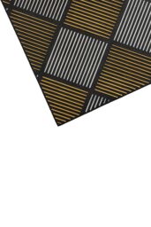 JVL Platina Scraper Rubber Doormat 40x70cm Silver/Gold in Gold - Size: 40 cm x 70 cm - thumbnail 4
