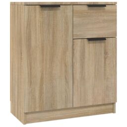 Berkfield Home Sideboard Sonoma oak 60x30x70 cm Engineered Wood in Brown - Size: 60 x 30 x 70 cm - thumbnail 2