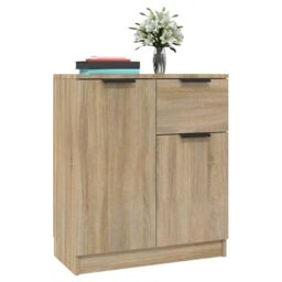 Berkfield Home Sideboard Sonoma oak 60x30x70 cm Engineered Wood in Brown - Size: 60 x 30 x 70 cm - thumbnail 4