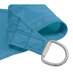 Primrose 3m Triangle Waterproof Patio Sun Shade Canopy 98% UV Block Free Rope in Pale Blue - thumbnail 3