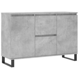 Berkfield Home Sideboard Concrete Grey 104x35x70 cm Engineered Wood - Size: 104 x 35 x 70 cm - thumbnail 3