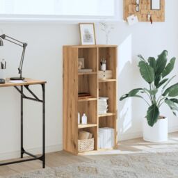 Berkfield Home Bookcase Artisian Oak 50x25x105 cm Engineered Wood in Brown - Size: 50 x 25 x 105 cm - thumbnail 3