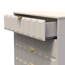 Ready Assembled 2 U Metro 4 Drawer Chest (Ready Assembled) in Taupe - Size: Medium - thumbnail 9