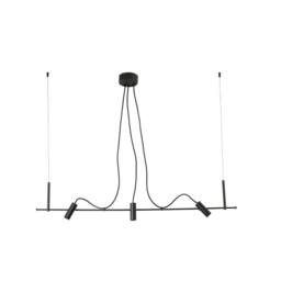 Netlighting Clap Linear 3x6W Outdoor Pendant Ceiling Light Black IP65 3000K - thumbnail 1