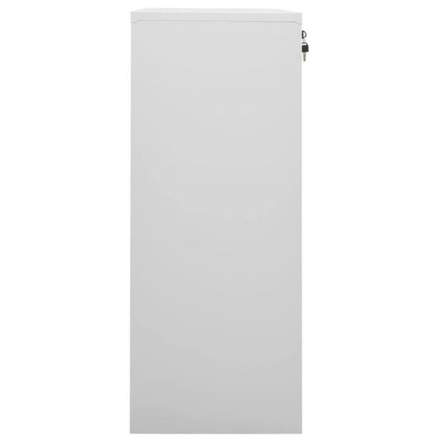 Berkfield Home Office Cabinet Light Grey 90x40x102 cm Steel - Size: 90 x 40 x 102 cm - image 1
