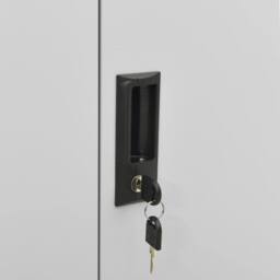 Berkfield Home Office Cabinet Light Grey 90x40x102 cm Steel - Size: 90 x 40 x 102 cm - thumbnail 8