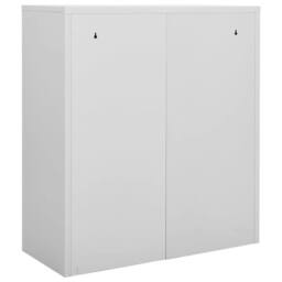 Berkfield Home Office Cabinet Light Grey 90x40x102 cm Steel - Size: 90 x 40 x 102 cm - thumbnail 5