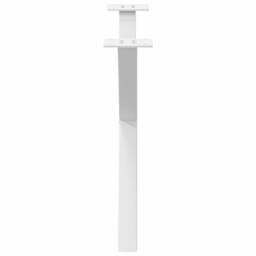 Berkfield Home Coffee Table Legs X-Shaped 2 pcs White 70x(42-43) cm Steel - thumbnail 6