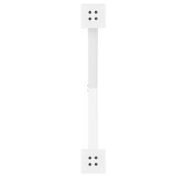 Berkfield Home Coffee Table Legs X-Shaped 2 pcs White 70x(42-43) cm Steel - thumbnail 7