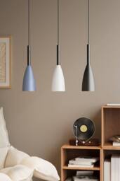 Living and Home 3-Light Iron Pendant Light - thumbnail 2