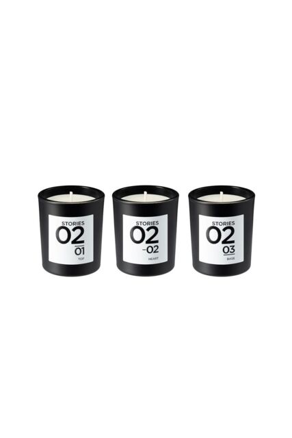 STORIES Parfums No.02 Bougie Parfumée Scented Candle Trio - image 1