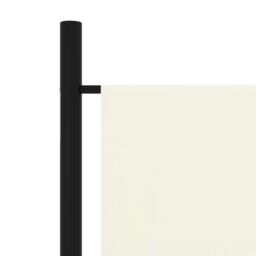 Berkfield Home 4-Panel Room Divider Cream White 200x180 cm - thumbnail 5